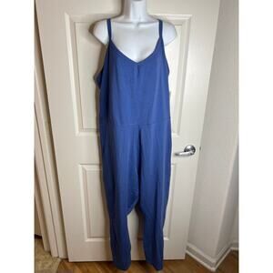 Old Navy Active Women's Powerchill 7/8 Cami Jumpsuit Blue NEW ~ Size 4X